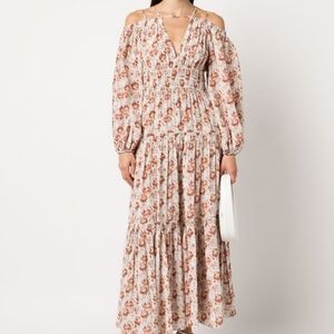 Ulla Johnson Marguerite Silk Boho Chic Maxi Ivory 2020 Spring Summer